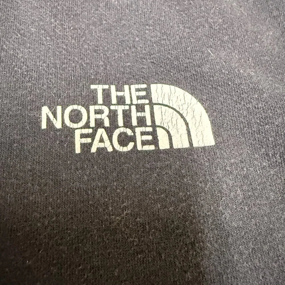 The North Face Hoodie Men’s‎ Large Black Camo Logo “Never Stop Exploring” GUC
